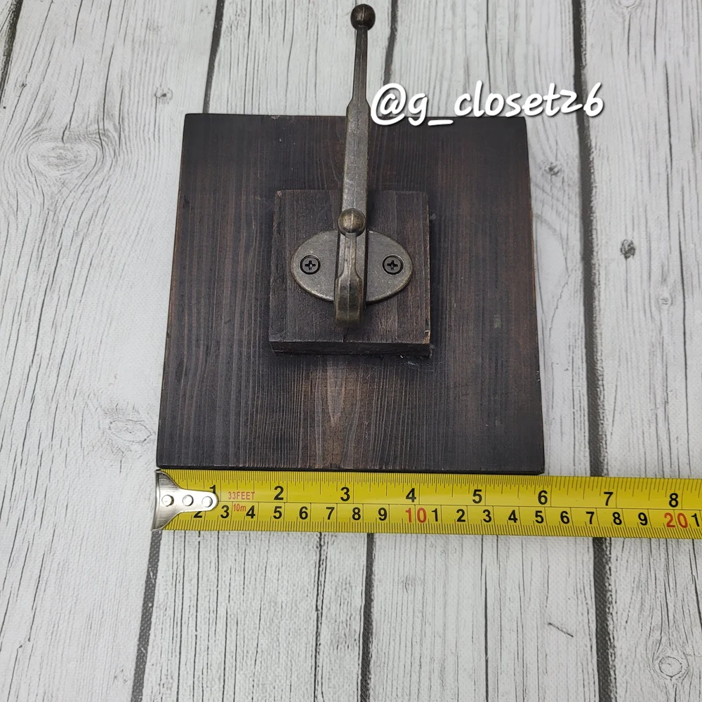 Rustic Black Metal Wall Hook